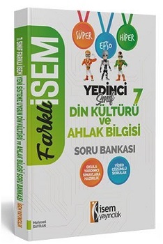 2020 Farklı İsem 7. Sınıf Din Kültürü ve Ahlak Bilgisi Soru Bankası İsem Yayıncılık