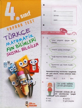 4. Sınıf Tüm Dersler Yaprak Test