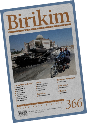 Birikim Aylık Sosyalist Kültür Dergisi Sayı: 365 Eylül 2019