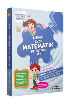 1.Sınıf Evde Matematik Pekiştirme Seti (3 Kitap Takım)