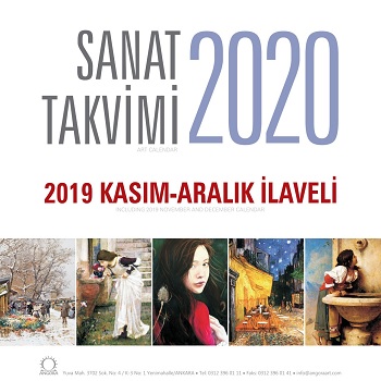 2020 Sanat Duvar Takvimi - 2019 Kasım - Aralık İlaveli