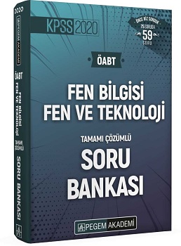 2020 KPSS ÖABT Fen Bilgisi Fen ve Teknoloji Tamamı Çözümlü Soru Bankası Seti