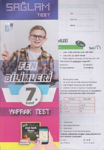 Molekül Yayınları 7. Sınıf Fen Bilimleri Sağlam Yaprak Test