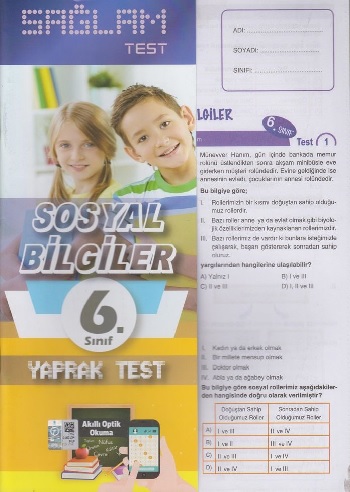 Molekül Yayınları 6. Sınıf Sosyal Bilgiler Sağlam Yaprak Test