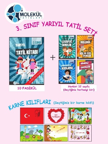 Molekül Yayınları 3. Sınıf Yarıyıl Tatil Seti