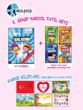 Molekül Yayınları 2. Sınıf Yarıyıl Tatil Seti