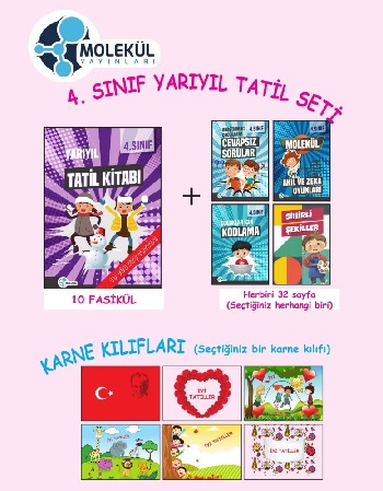 Molekül Yayınları 4. Sınıf Yarıyıl Tatil Seti