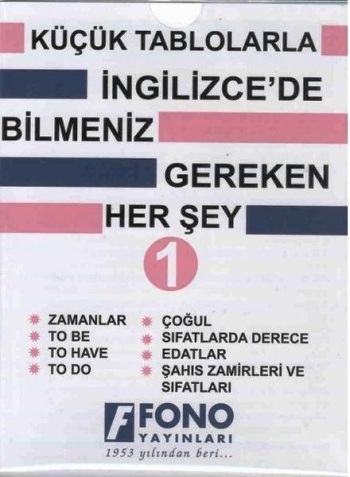 Küçük Tablolarla İngilizce'de Bilmeniz Gereken Her Şey