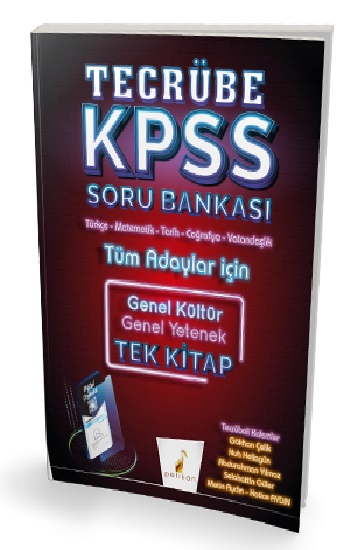 Pelikan Yayınları 2020 KPSS Tecrübe Genel Yetenek Genel Kültür Dijital Çözümlü Soru Bankası