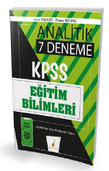 Pelikan Yayıncılık 2020 KPSS Eğitim Bilimleri Analitik Dijital Çözümlü 7 Deneme Sınavı