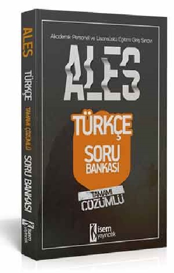 İsem Yayınları 2020 ALES Türkçe Sözel Yetenek Tamamı Çözümlü Soru Bankası