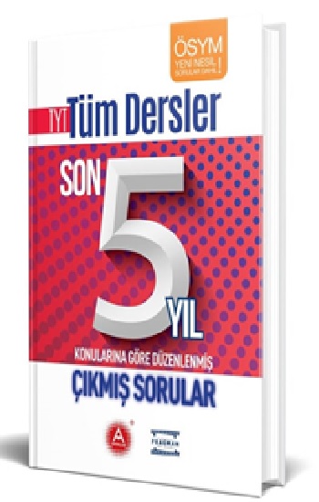 A Yayınları TYT Tüm Dersler Son 5 Yıl Konularına Göre Çıkmış Sorular