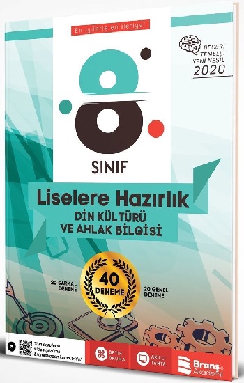 Branş Akademi 2020 8. Sınıf LGS Beceri Temelli Din Kültürü ve Ahlak Bilgisi Yeni Nesil 40 Deneme