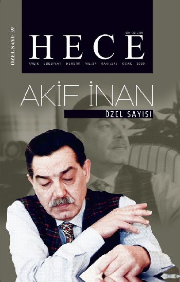 Hece Aylık Edebiyat Dergisi Akif İnan Özel Sayısı: 39