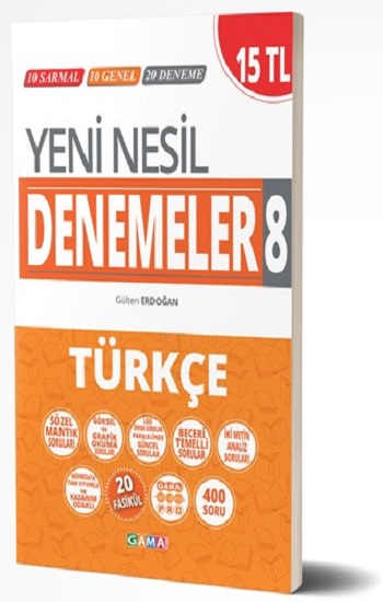 Gama Yayınları Yeni Nesil Denemeler Türkçe 8