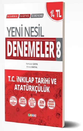 Gama Yayınları Yeni Nesil Denemeler T.C. İnkılap Tarihi ve Atatürkçülük 8