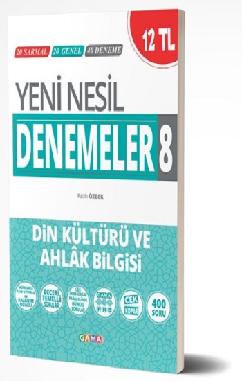 Gama Yayınları Yeni Nesil Denemeler Din Kültürü ve Ahlak Bilgisi 8