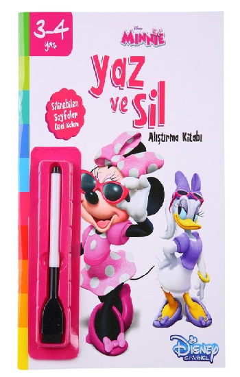 Yaz ve Sil Alıştırma Kitabı - Minnie