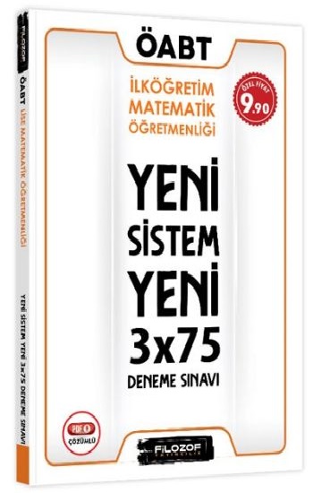 Filozof ÖABT İlköğretim Matematik Öğretmenliği Yeni Sistem 3x75 Deneme Sınavı 2020