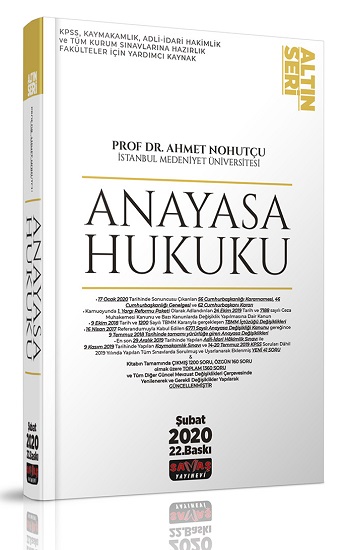 Anayasa Hukuku Konu Anlatımı Altın Seri