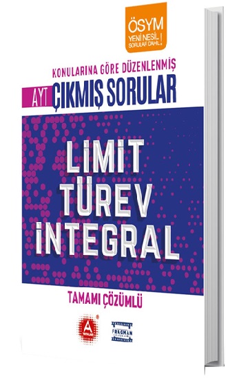 A Yayınları AYT Limit Türev İntegral Konularına Göre Düzenlenmiş Tamamı Çözümlü Çıkmış Sorular