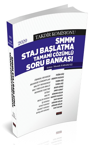 Takdir Komisyonu SMMM Staj Başlatma Tamamı Çözümlü Soru Bankası Savaş Yayınları 2020