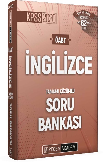 Pegem 2020 KPSS ÖABT İngilizce Tamamı Çözümlü Soru Bankası