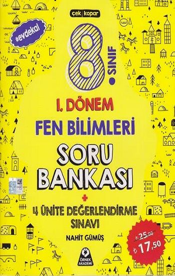 8. Sınıf 1. Dönem Fen Bilimleri Soru Bankası 4 Ünite Değerlendirme Sınavı