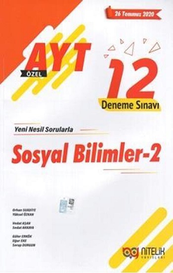 YKS AYT Özel Sosyal Bilimler 2 - 12 Deneme Sınavı