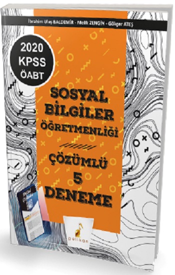 Pelikan Yayınevi 2020 KPSS ÖABT Sosyal Bilgiler Öğretmenliği Dijital Çözümlü 5 Deneme Sınavı