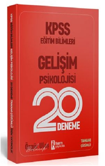 İsem Yayıncılık 2020 KPSS Eğitim Bilimleri Gelişim Psikolojisi 20 Deneme