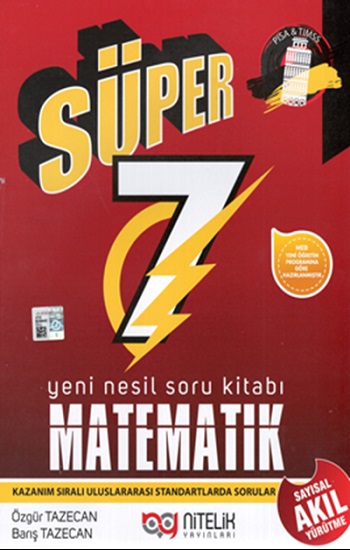 Süper 7. Sınıf Matematik Yeni Nesil Soru Kitabı