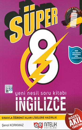 Süper 8. Sınıf İngilizce Yeni Nesil Soru Kitabı