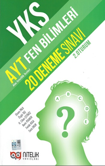 Nitelik Yayınları YKS AYT Fen Bilimleri 20 Deneme Sınavı 2.Oturum