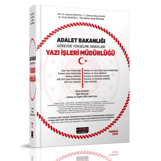 Adalet Bakanlığı Görevde Yükselme Sınavları Yazı İşleri Müdürlüğü-Konu Anlatımı ve 1000 Soru