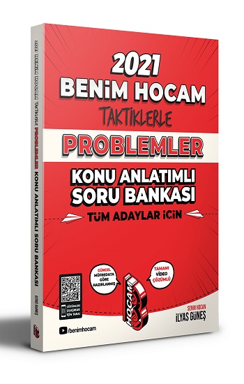 Benim Hocam Yayınları 2021 Tüm Adaylar İçin Taktiklerle Problemler Konu Anlatımlı Soru Bankası