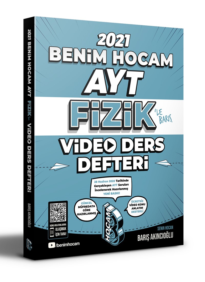 2021 AYT Fizik Video Ders Defteri Benim Hocam Yayınları