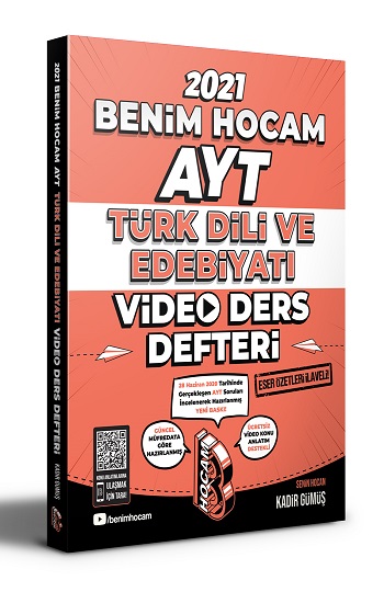 2021 AYT Türk Dili ve Edebiyatı Video Ders Defteri Benim Hocam Yayınları