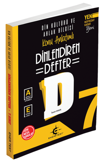 7. Sınıf Din Kültürü ve Ahlak Bilgisi Dinlendiren Defter