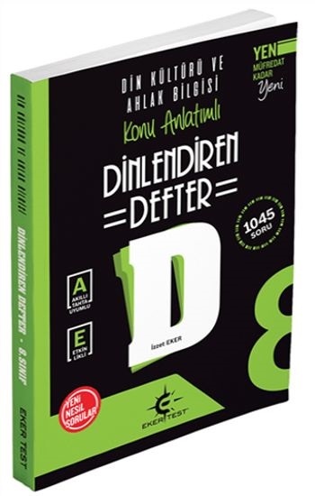 8.Sınıf Din Kültürü Ve Ahlak Bilgisi Dinlendiren Defter