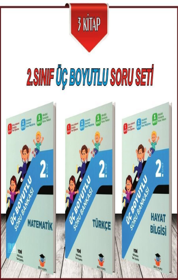 2. Sınıf Tüm Dersler Üç Boyutlu Soru Bankası Seti