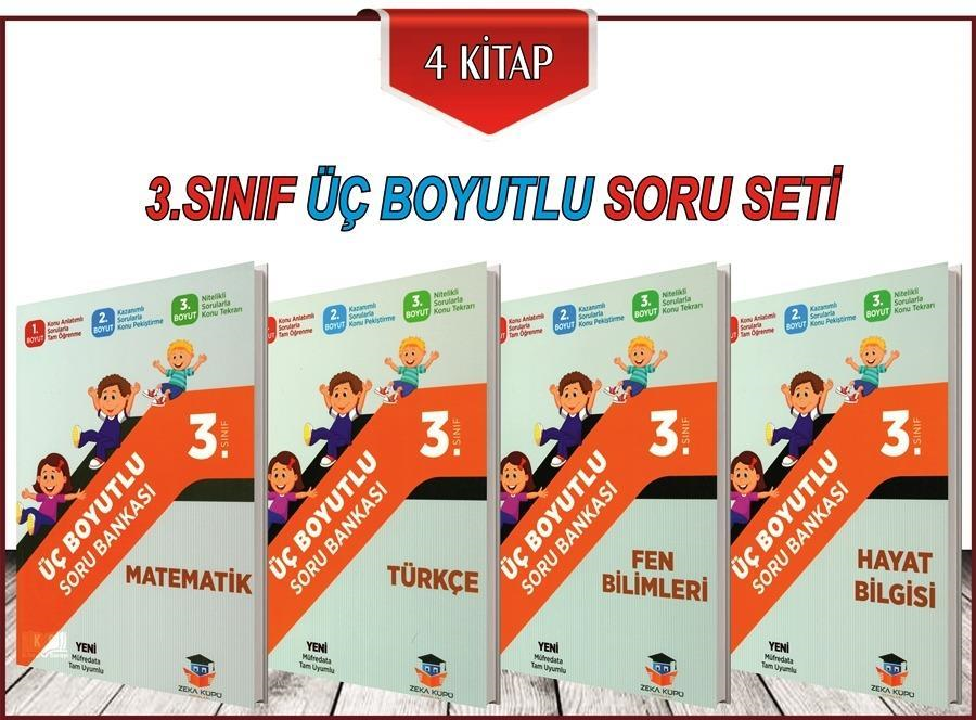 3. Sınıf Tüm Dersler Üç Boyutlu Soru Bankası Seti