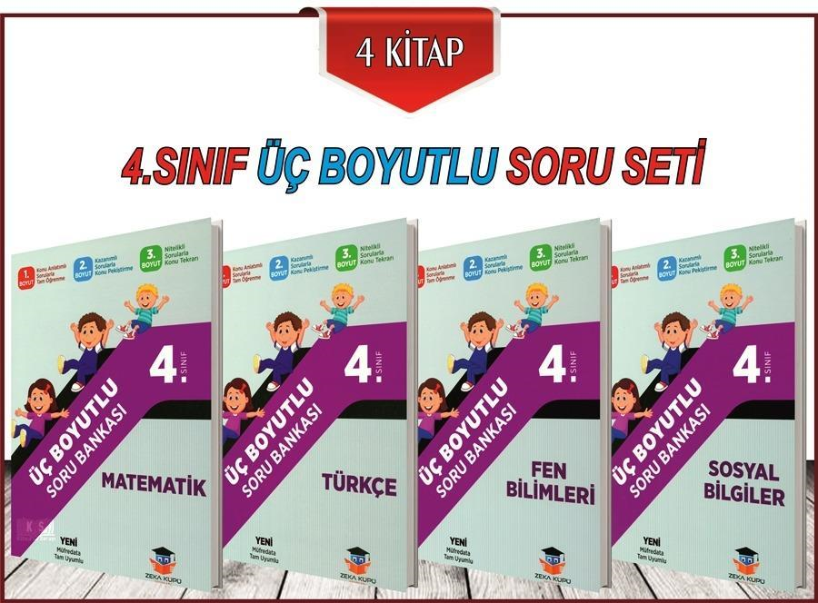 4. Sınıf Tüm Dersler Üç Boyutlu Soru Bankası Seti