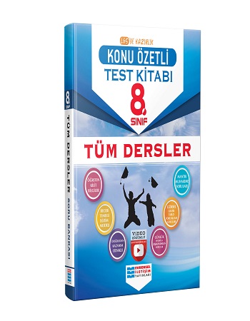 8.Sınıf Tüm Dersler Konu Özetli  Video Çözümlü Test Kitabı