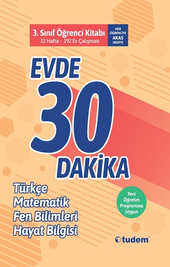 3.Sınıf Evde 30 Dakika Öğrenci Kitabı