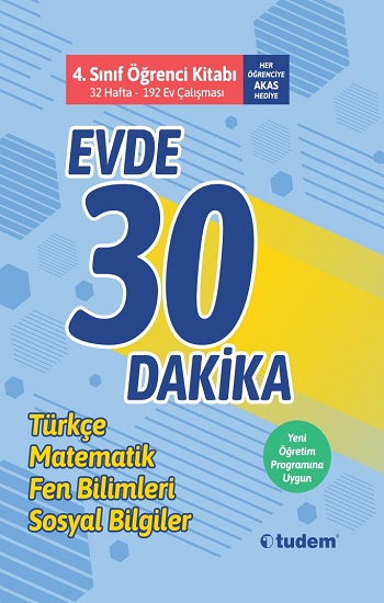 4.Sınıf Evde 30 Dakika Öğrenci Kitabı