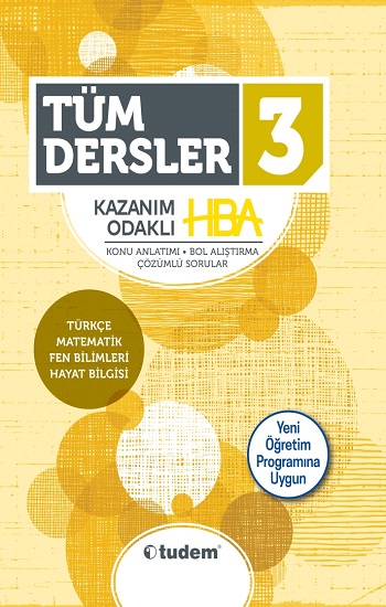 3.Sınıf Tüm Dersler Kazanım Odaklı HBA