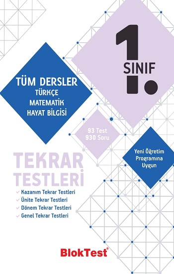 1.Sınıf Bloktest Tüm Dersler Tekrar Testleri