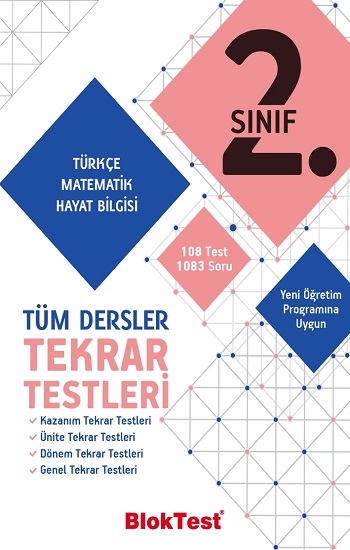 2.Sınıf Bloktest Tüm Dersler Tekrar Testleri