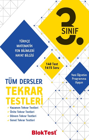 3.Sınıf Bloktest Tüm Dersler Tekrar Testleri